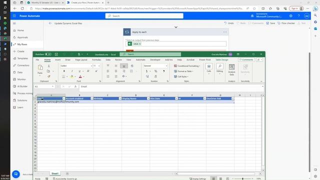 Update rows in dynamic MS Excel files with Power Automate смотреть онлайн