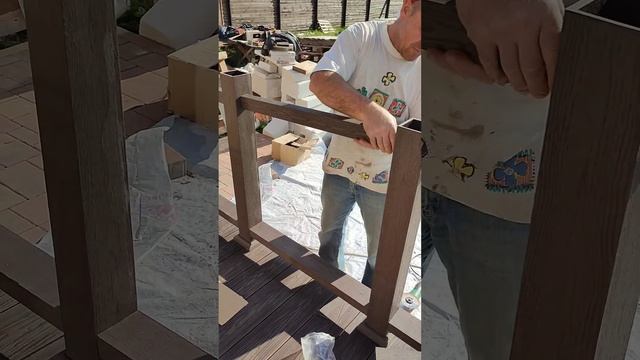 перила из ДПК #красивыйдом #веранда#дпк