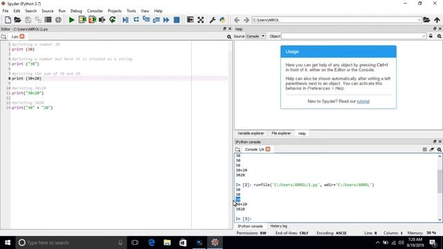 Basic concepts of python | Working of strings and numbers | Python tutorial смотреть онлайн