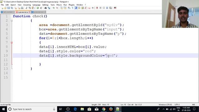 JavaScript in Tamil | By Guhan | Adding CSS in JavaScript DOM | Java Training in Chennai|Payilaga смотреть онлайн