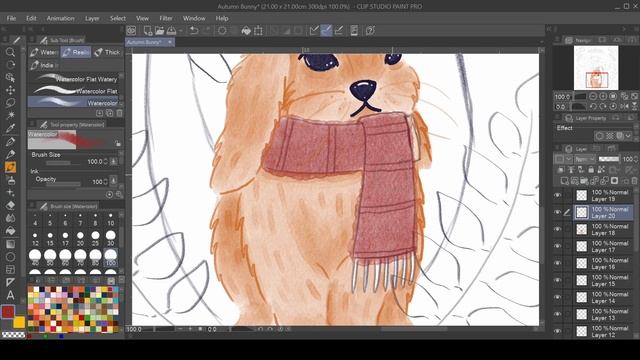 DRAWING A COZY BUNNY ON AN AUTUMN DAY смотреть онлайн