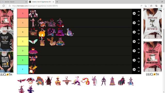 Pokemon Gigantamax Tier List смотреть онлайн