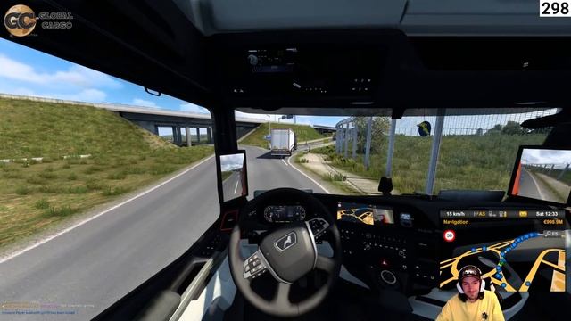 Euro Truck Simulator 2 | Calais Roadworks TruckersMP Featured Zone | Live Stream смотреть онлайн