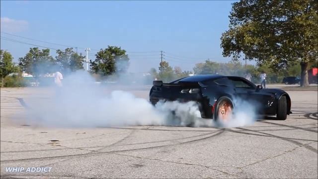 WhipAddict: Chevrolet Corvette C7 Z06 on Rose Gold Forgiatos, Massive Burnout/Donuts смотреть онлайн