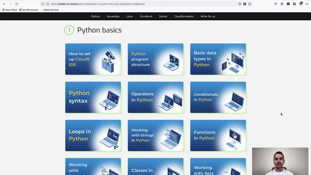 Quick Introduction To Python and Boto3 for AWS Automation Engineers free course смотреть онлайн