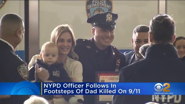 NYPD officer follows footsteps of dad who was killed on 9/11 смотреть онлайн