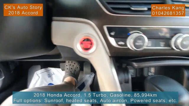 Korea Used Car, export and local, Honda Accord, 10th generation, 1.5 Turbo, Gasoline, good price смотреть онлайн