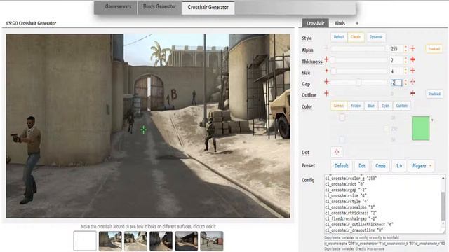 Как настроить прицел в CS GO смотреть онлайн