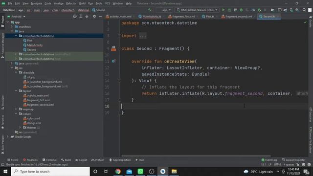 How to Create Fragments in kotlin | Fragment Loading смотреть онлайн