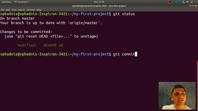 Basic git commands! Push code to GitHub смотреть онлайн
