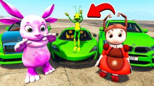 УГНАЛ ВСЕ МАШИНЫ КУЗИ в ГТА 5 МОДЫ! ЛУНТИК и ЕГО ДРУЗЬЯ ОБЗОР МОДА в GTA 5 ВИДЕО