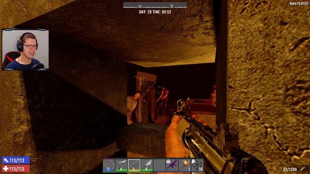 7 Days to Die Alpha 19 Horde Base - Agility Build смотреть онлайн