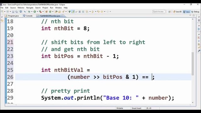 bitwise op get nth bit in java смотреть онлайн