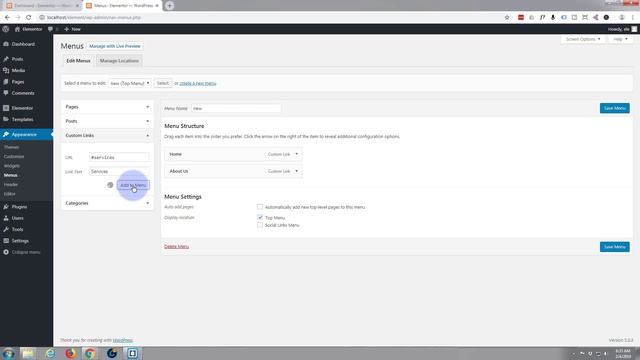 Elementor Wordpress Builder How To Create A Menu For a One Page Scrolling Site смотреть онлайн
