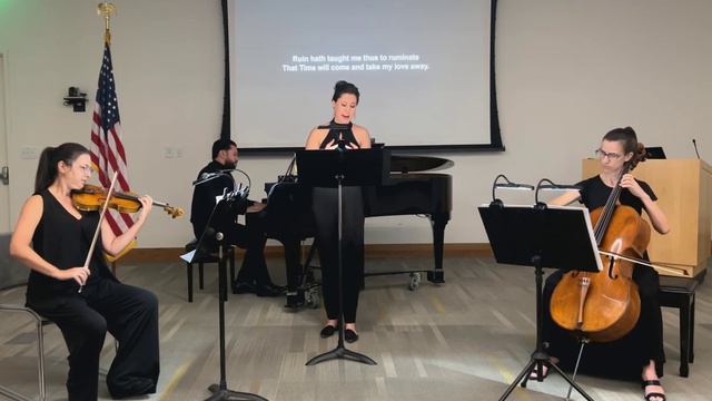 No  5 Sonnet LXIV (Clip) From Ned Rorem's Song Cycle 