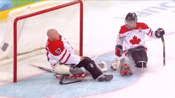 What is ice sledge hockey at the Paralympic Winter Games?