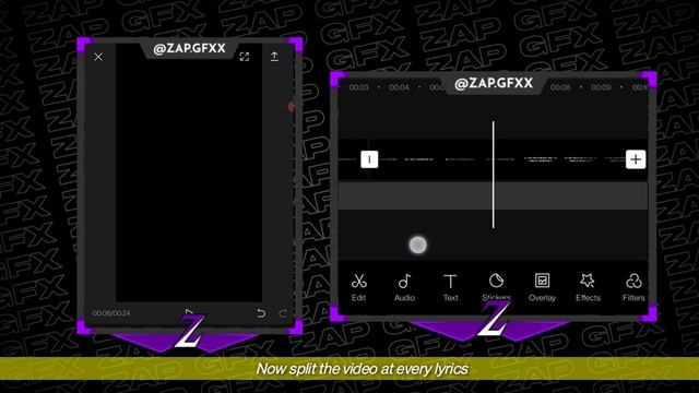 Instagram Trending Glow Text Lyrics Editing | Black Screen Glow Status | Node Video | ZAP GFX смотреть онлайн