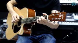 Homage LF-4121C-N - пример звучания недорогой китайской гитары дредноут | sound test demo