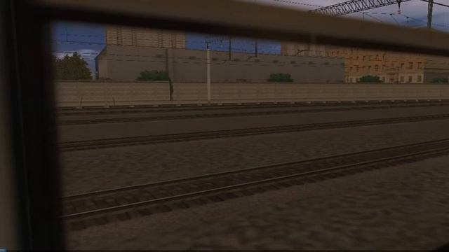 Прибытие на Павелецкий вокзал на электропоезде ЭМ2-025. Trainz Android смотреть онлайн