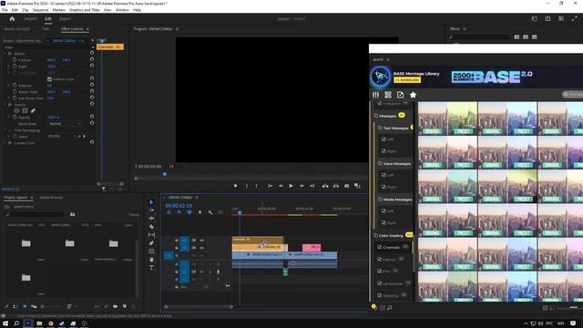 Как делать крутые переходы за 1 секунду? В Премьер про. Atom X, как им пользоваться? смотреть онлайн