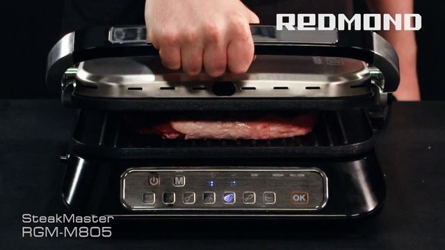 Гриль SteakMaster REDMOND RGM-M805, готовим #идеальныйстейк! смотреть онлайн