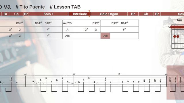 "Oye Como Va" Guitar Tutorial with Chords and Tabs - Learn Santana's Classic Latin Rock Song смотреть онлайн