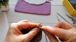 Как вязать горловину переда с открытыми петлями