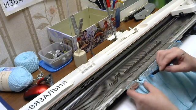 Вязание оригинальной шапочки резинкой на двух фонтурах. Мастер-класс вяжем дизайнерскую шапку №44