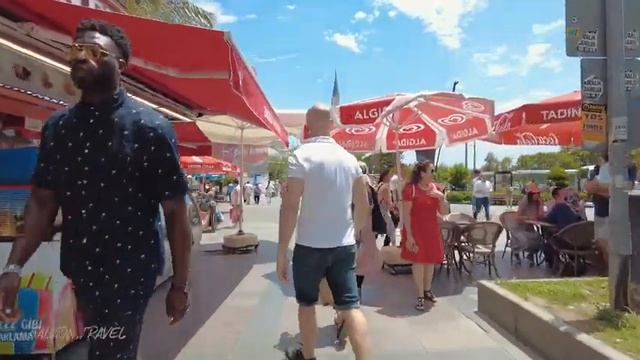 Antalya City Center Walking Tour Turkey 4K смотреть онлайн