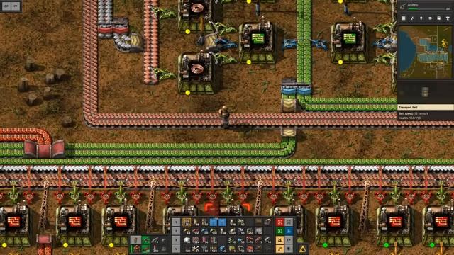 Мегабаза в Факторио: Шаг 19-й. Белые научные пакеты и запуск ракеты. смотреть онлайн