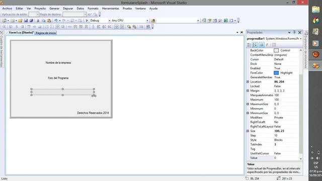 Form Splash C# смотреть онлайн