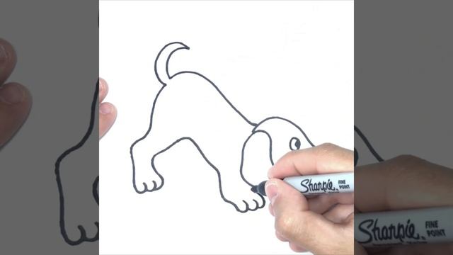 Как нарисовать щенка | How to draw a puppy Step by Step | Dog Drawing Lesson смотреть онлайн