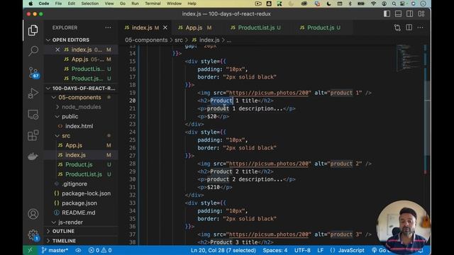 Day #05 - Building re-usable react components смотреть онлайн