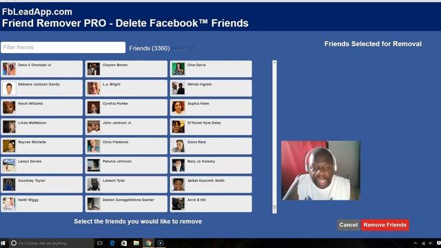 How To Delete Facebook Friends All At Once Using The Friend Remover PRO смотреть онлайн