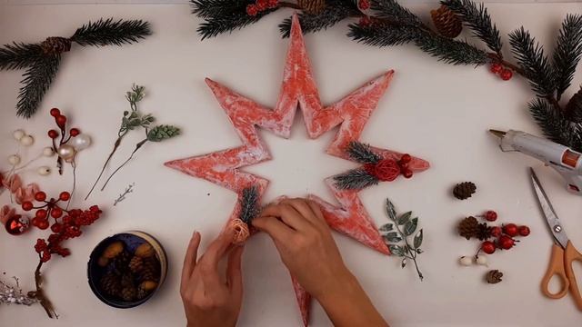 Рождественская ЗВЕЗДА своими руками. 3 идеи новогодней поделки DIY смотреть онлайн