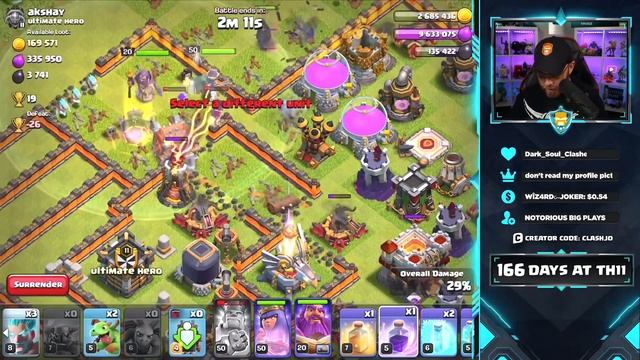 Proof this Army Dominates TH11! Holiday Season Triple Wizard Pekka 3 Star Attack in Clash of Clans смотреть онлайн