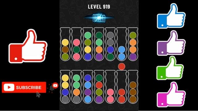 Ball Sort Puzzle Level 919 смотреть онлайн