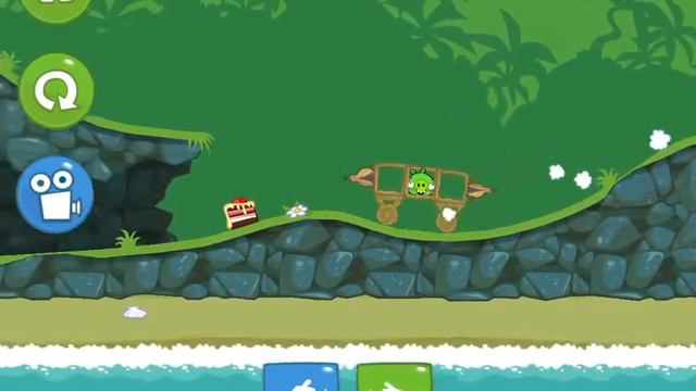 Прохождение игры Bad Piggies (1часть,3уровень) смотреть онлайн