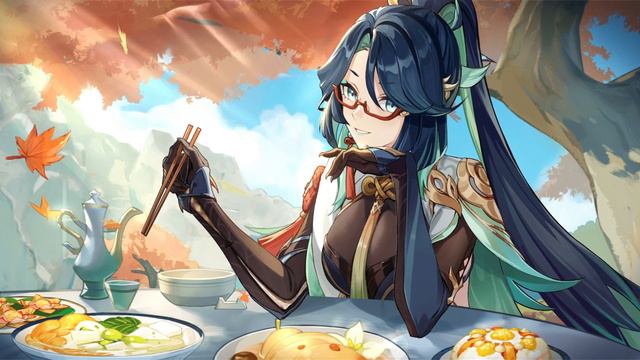 Genshin Impact XianYun Web Event Art with no text 2k Clean смотреть онлайн