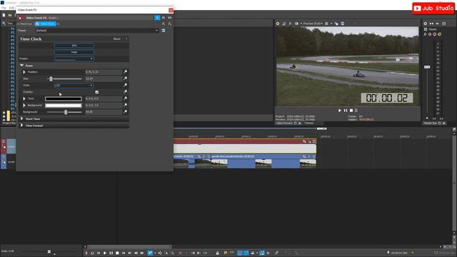 สอนวิธีใส่แถบเวลานาฬิกาบนวีดีโอ ด้วยโปรแกรม Sony Vegas Pro - Time Clock NewBlue FX Plugin смотреть онлайн