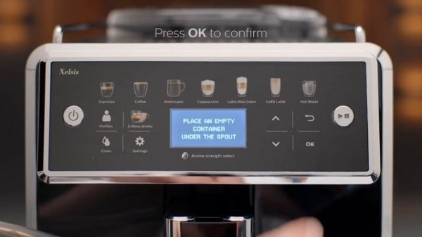 Saeco Xelsis - How to descale the Saeco Xelsis machine | SM75XX series