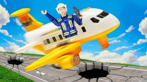 Самолет разрушил взлетно-посадочную полосу! Развивающие мультики про машинки помощники