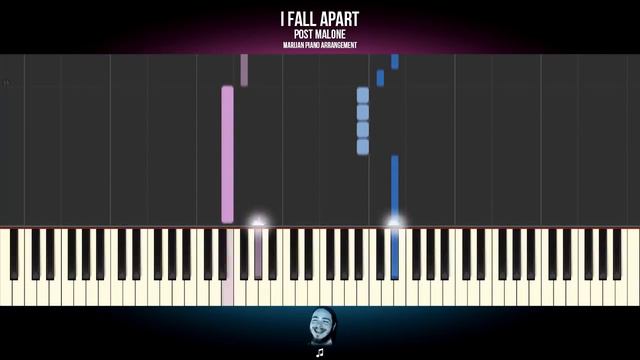 How To Play: Post Malone - I Fall Apart | Piano Tutorial EASY + Sheets смотреть онлайн
