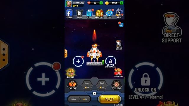 Space Shooter - Galaxy Attack Gameplay Android смотреть онлайн