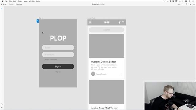 Wireframe & Design Adobe XD Tutorial | Dansky Live смотреть онлайн