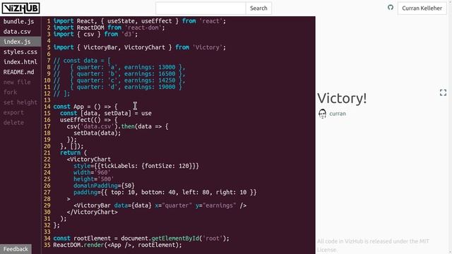 Loading CSV Data with React Hooks and D3 смотреть онлайн