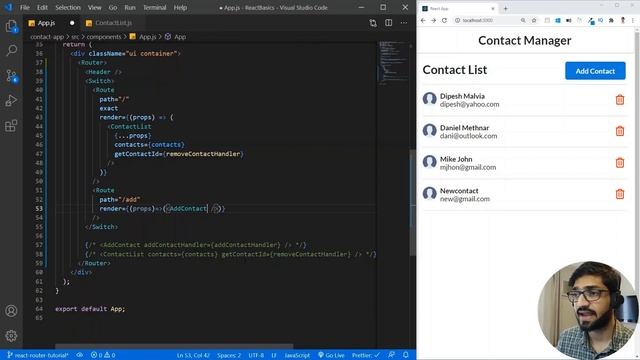 Learn React Router With Project | React Router Tutorial | React Tutorials for Beginners смотреть онлайн