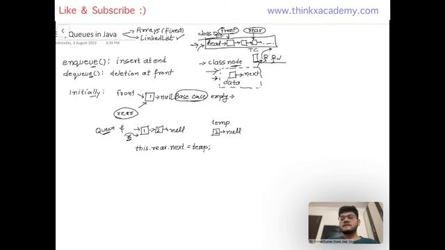 [5.2] Queues in Java using Linked List смотреть онлайн
