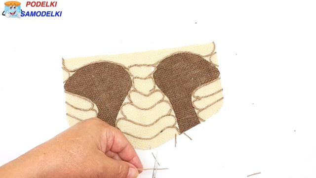 Превратила мешковину и джут в крокодиловую кожу своими руками для ЛД| Осенние поделки смотреть онлайн