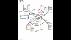 Строительство Московского метро 1935-2016 (схема)